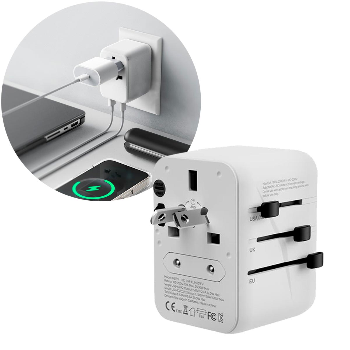 Miniatura 2 de Adaptador Enchufe Universal RP-U23